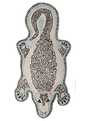 Børnetæppe til børn særlig form  - 197 x 90 cm - creme