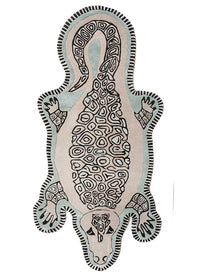 Børnetæppe til børn særlig form  - 197 x 90 cm - creme