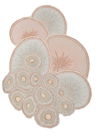 Uldtæppe særlig form  - 240 x 180 cm - beige