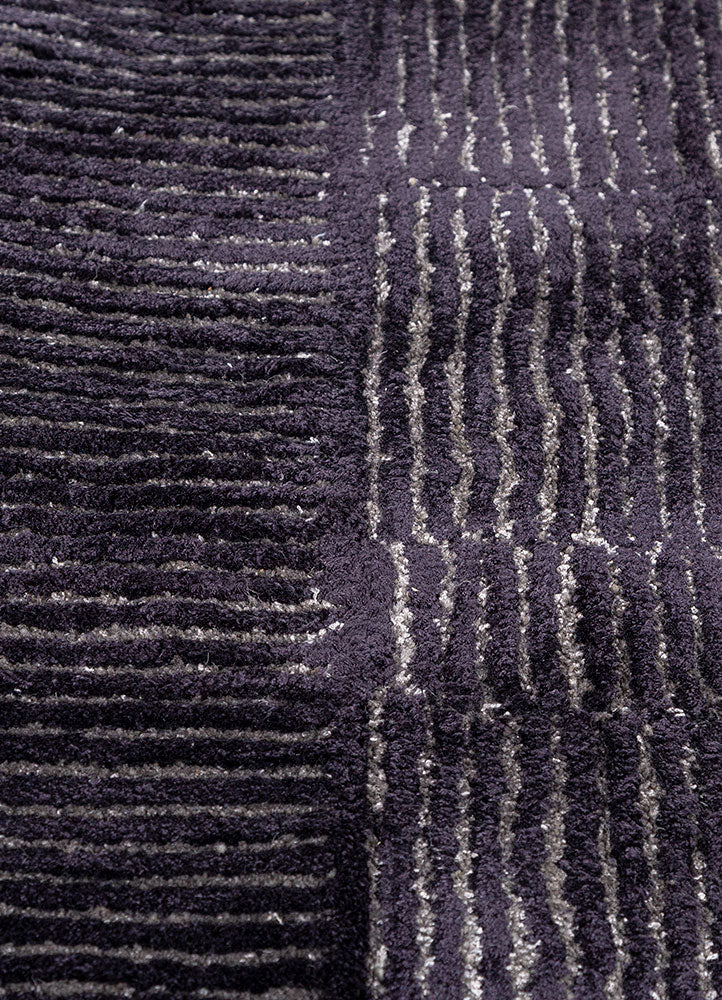 Designer tæppe særlig form  - 330 x 240 cm - antracit