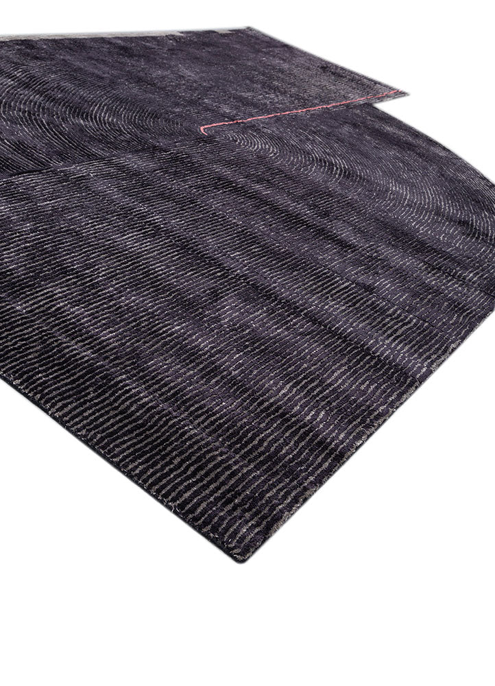 Designer tæppe særlig form  - 330 x 240 cm - antracit