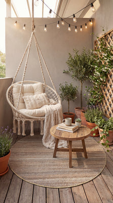 Jutemåtte - 200 x 140 cm - natur