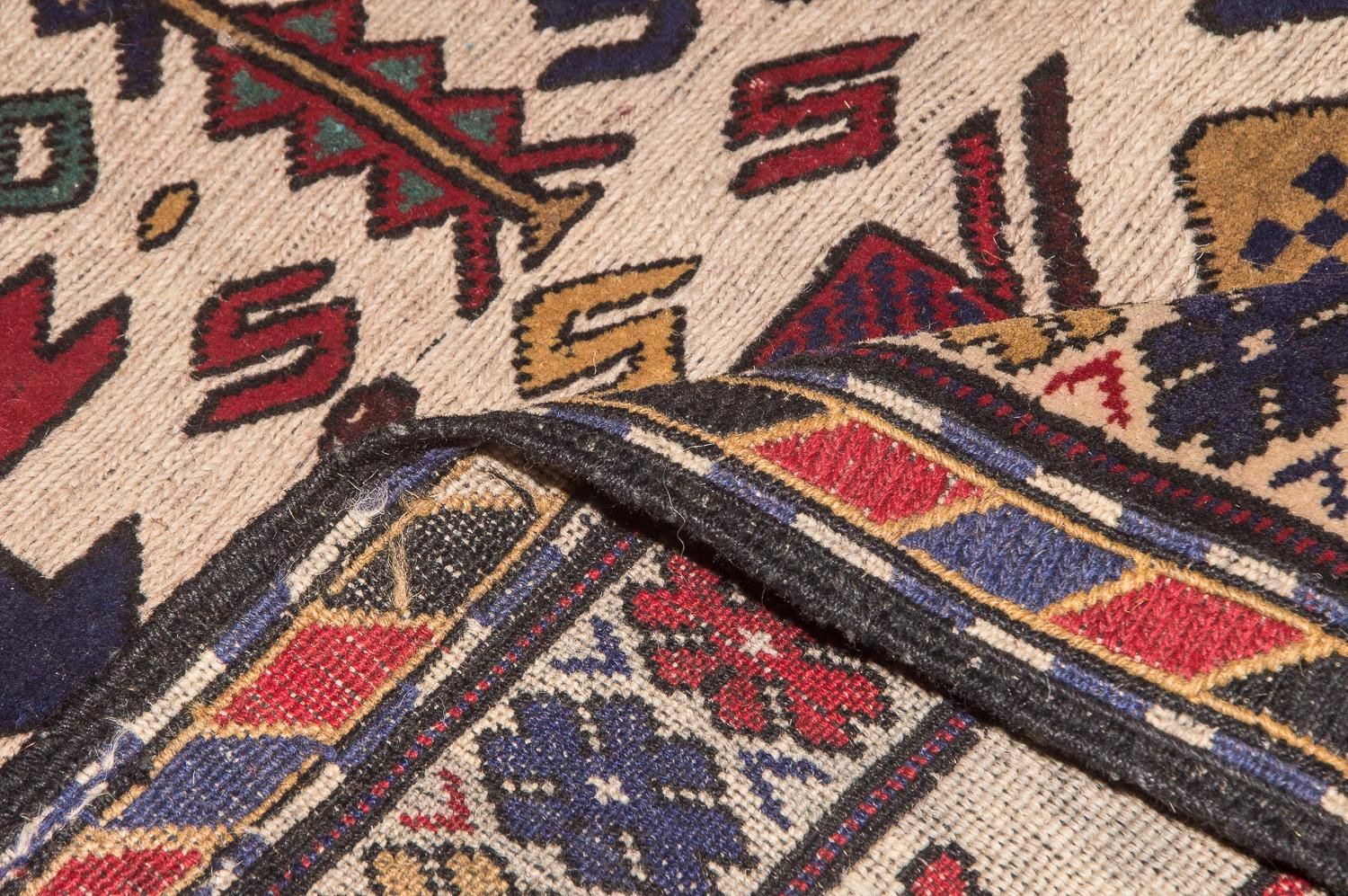 Kelim-tæppe - gammelt - 276 x 185 cm - beige