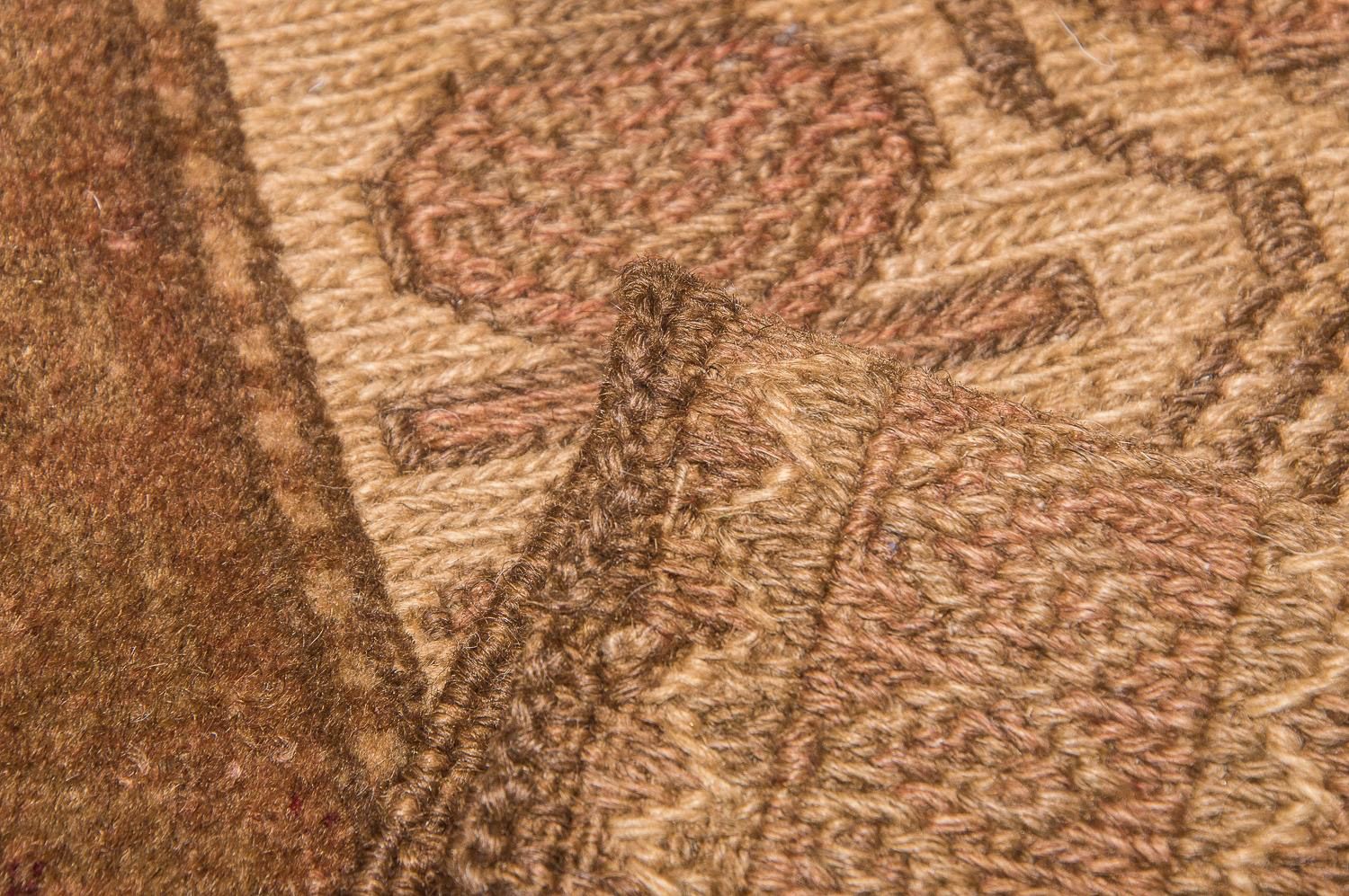Kelim-tæppe - gammelt - 280 x 183 cm - brun