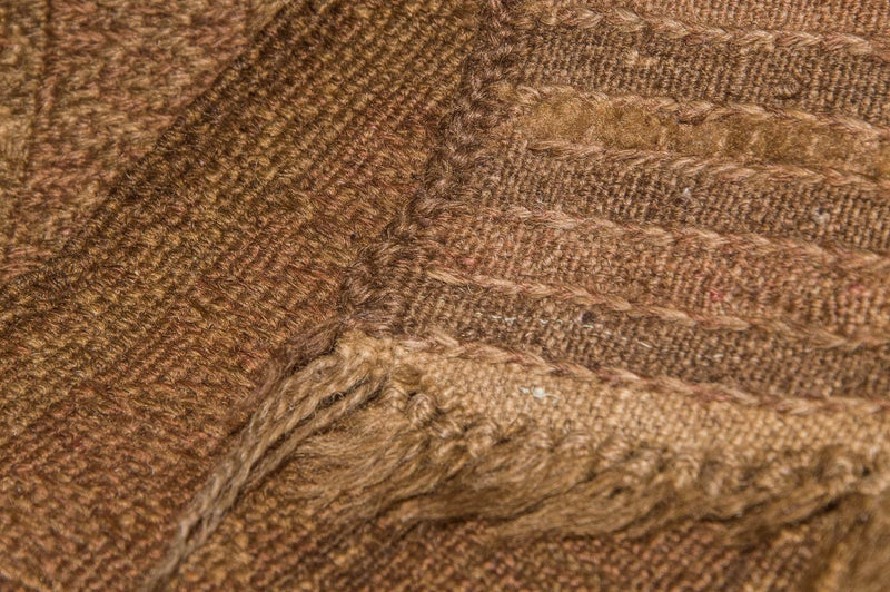 Kelim-tæppe - gammelt - 280 x 183 cm - brun