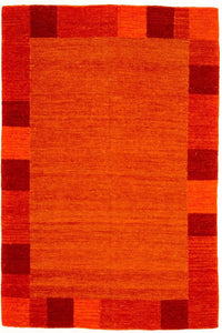 Kelim-tæppe - Trendy - 202 x 143 cm - orange