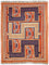 Kelim-tæppe - orientalsk - 185 x 145 cm - flerfarvet