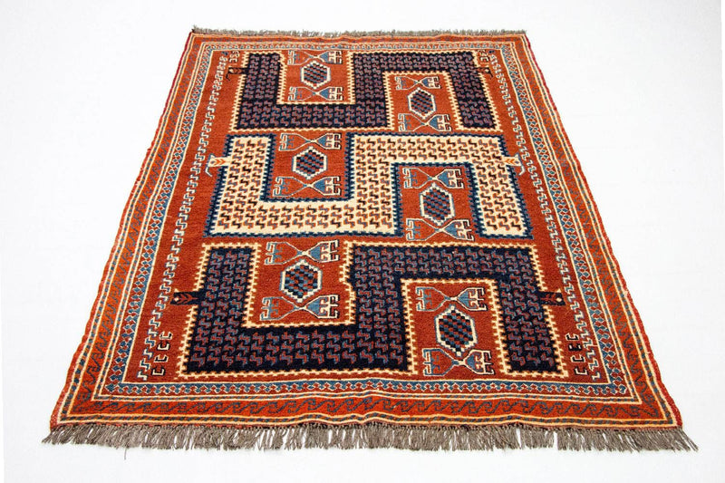 Kelim-tæppe - orientalsk - 185 x 145 cm - flerfarvet
