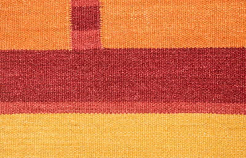 Kelim-tæppe - Trendy - 205 x 145 cm - orange