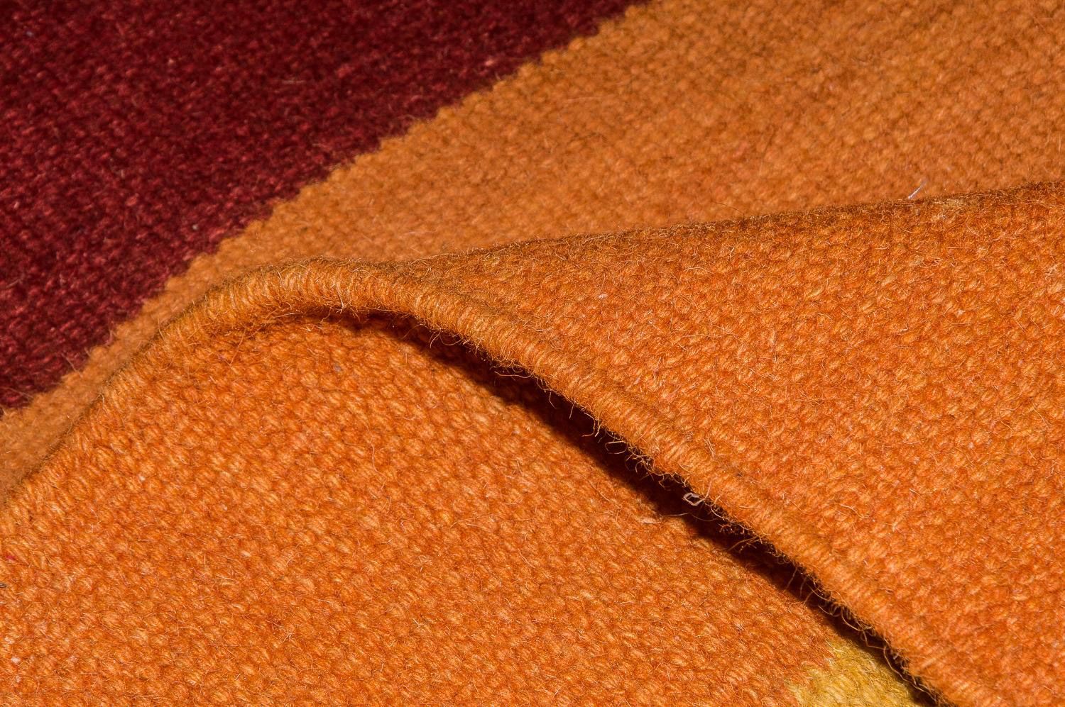 Kelim-tæppe - Trendy - 205 x 145 cm - orange