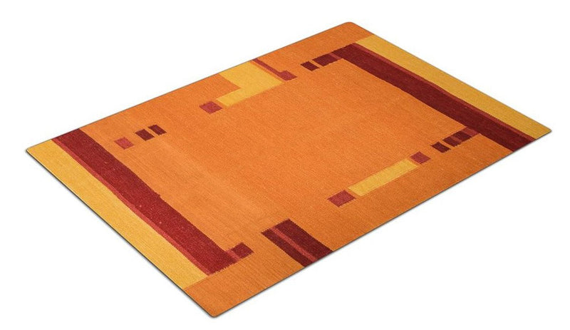 Kelim-tæppe - Trendy - 205 x 145 cm - orange