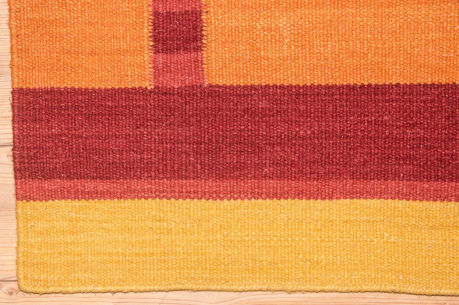 Kelim-tæppe - Trendy - 205 x 145 cm - orange