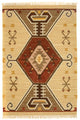 Moderne kilim Tæppe 187x126cm - Uldtæppe