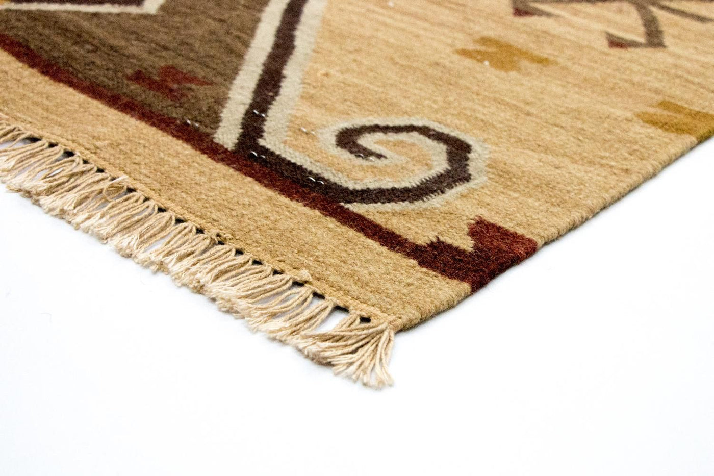 Moderne kilim Tæppe 187x126cm - Uldtæppe