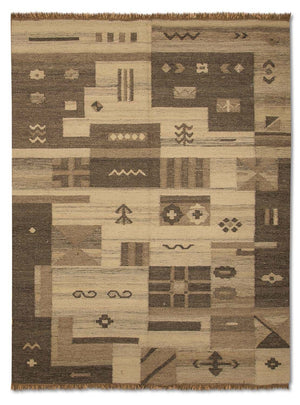 Kelim-tæppe - Trendy - 200 x 140 cm - natur