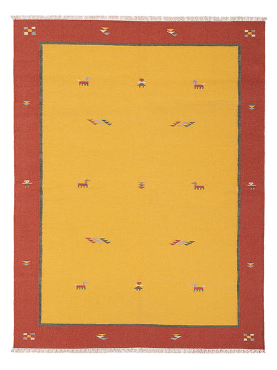 Moderne kilim Tæppe - Uldtæppe