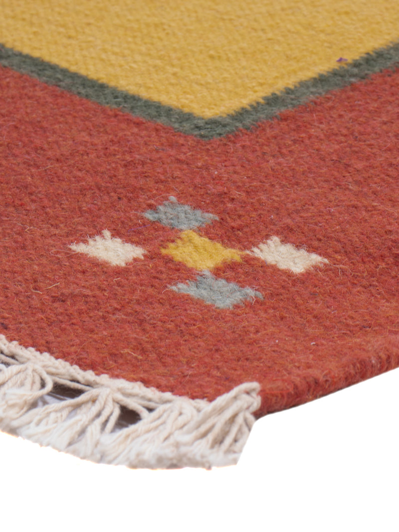 Moderne kilim Tæppe - Uldtæppe