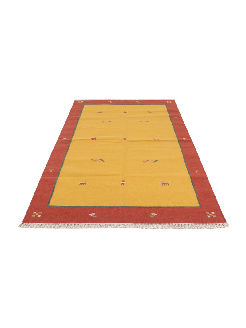 Moderne kilim Tæppe - Uldtæppe