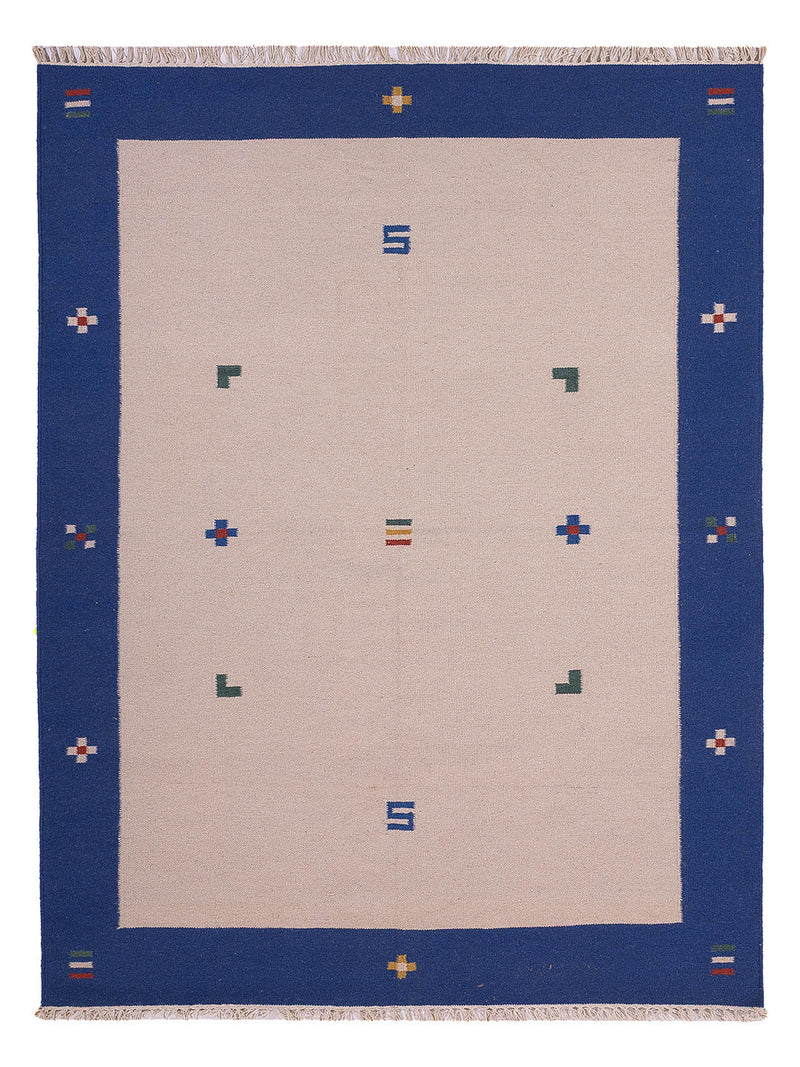 Moderne kilim Tæppe - Uldtæppe