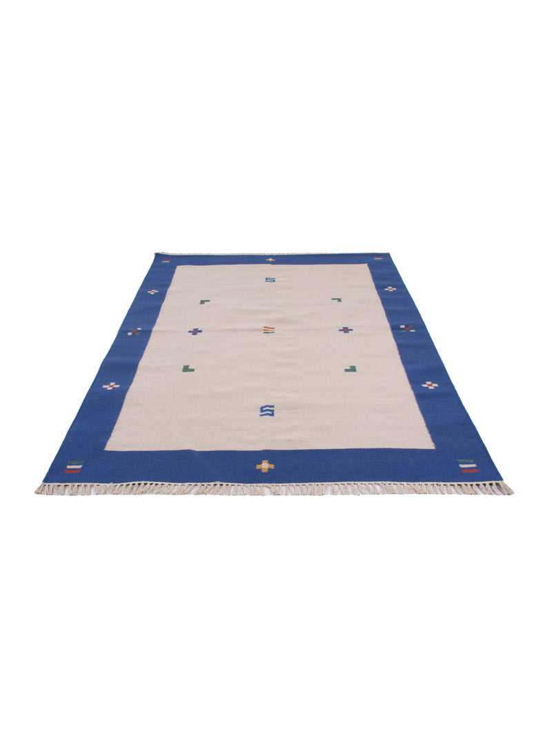 Moderne kilim Tæppe - Uldtæppe