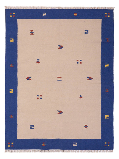 Moderne kilim Tæppe - Uldtæppe