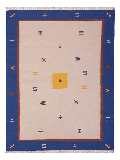 Moderne kilim Tæppe - Uldtæppe