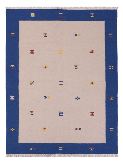 Moderne kilim Tæppe - Uldtæppe