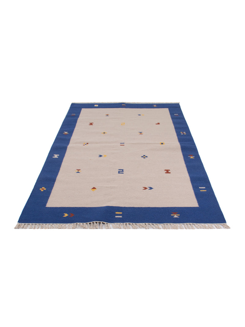 Moderne kilim Tæppe - Uldtæppe