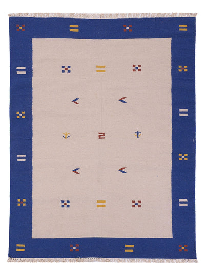 Moderne kilim Tæppe - Uldtæppe