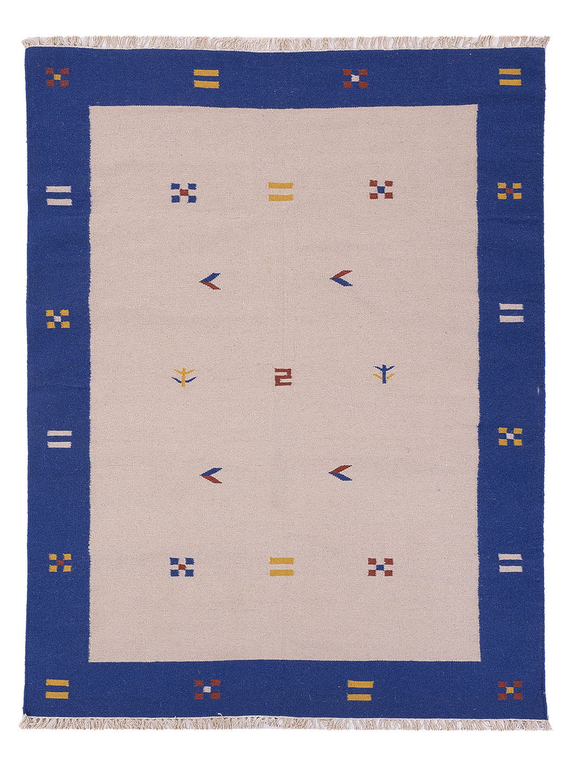 Moderne kilim Tæppe - Uldtæppe
