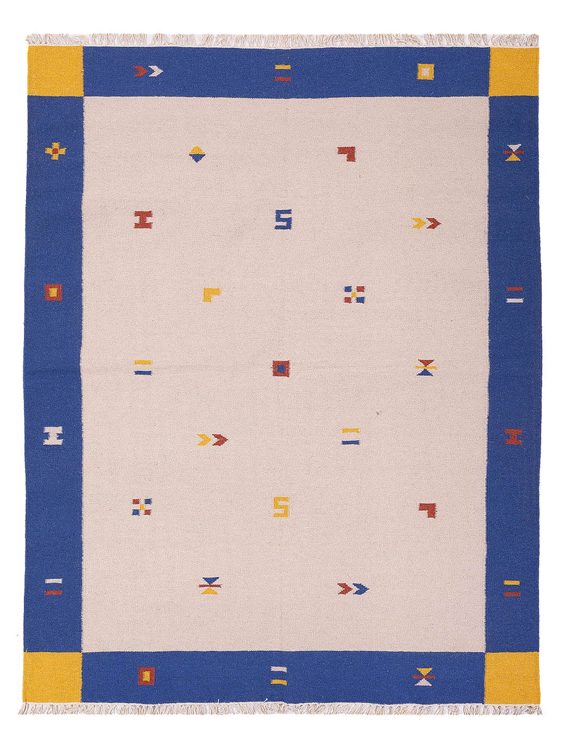 Moderne kilim Tæppe - Uldtæppe