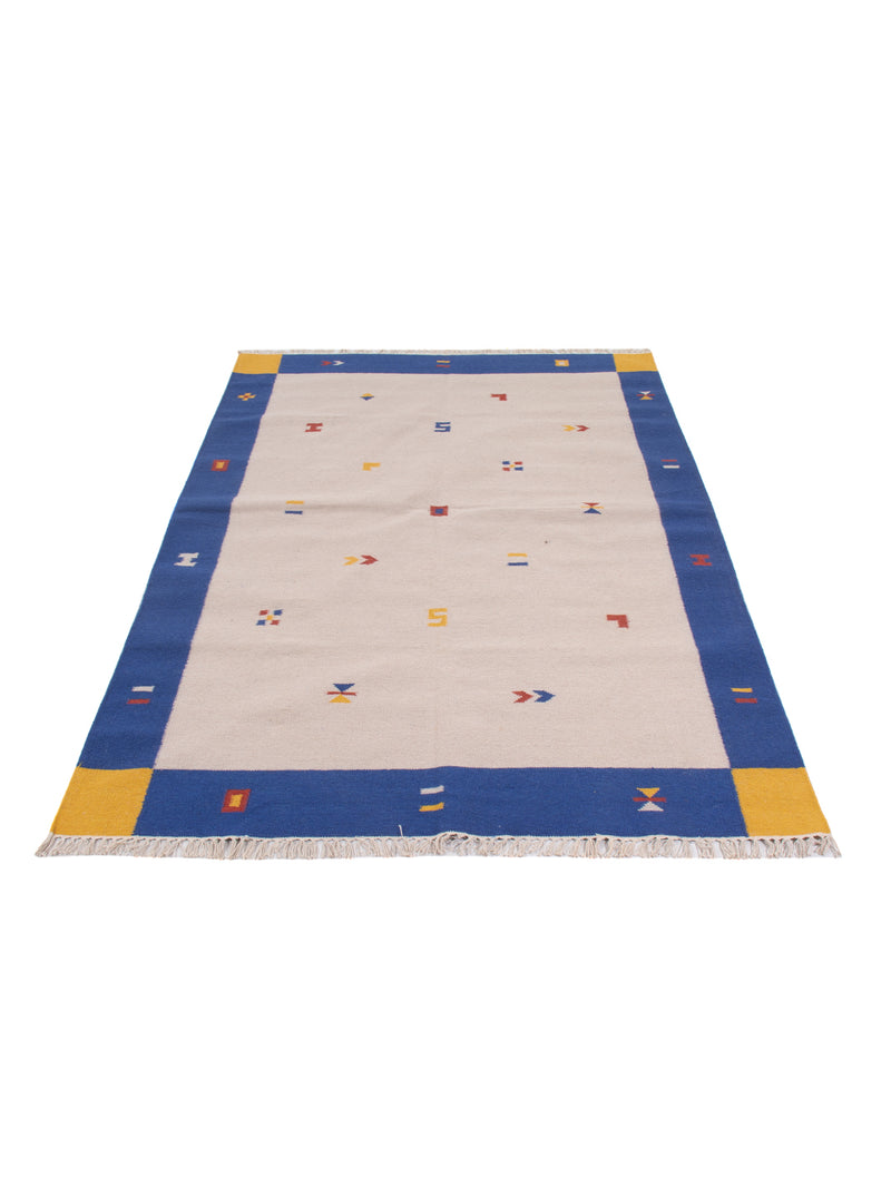 Moderne kilim Tæppe - Uldtæppe