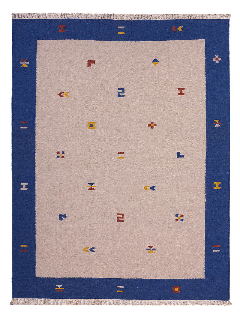 Moderne kilim Tæppe - Uldtæppe