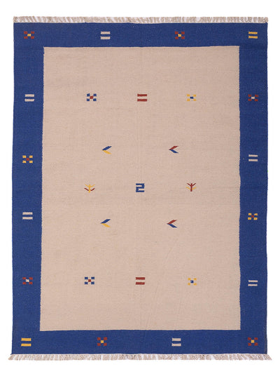 Moderne kilim Tæppe - Uldtæppe