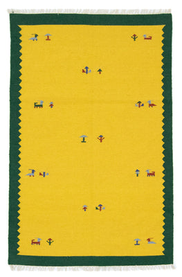 Kelim-tæppe - Trendy - 180 x 120 cm - gul