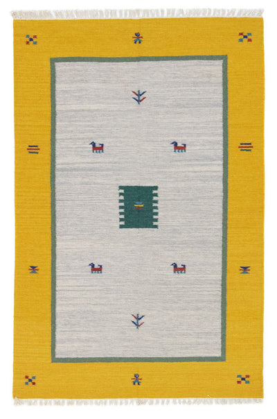 Moderne kilim Tæppe 120x180cm - Uldtæppe