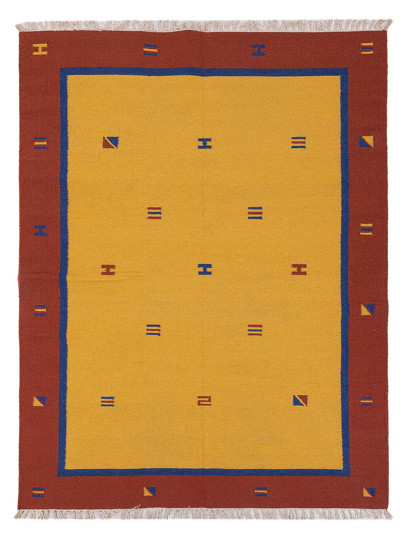 Moderne kilim Tæppe - Uldtæppe