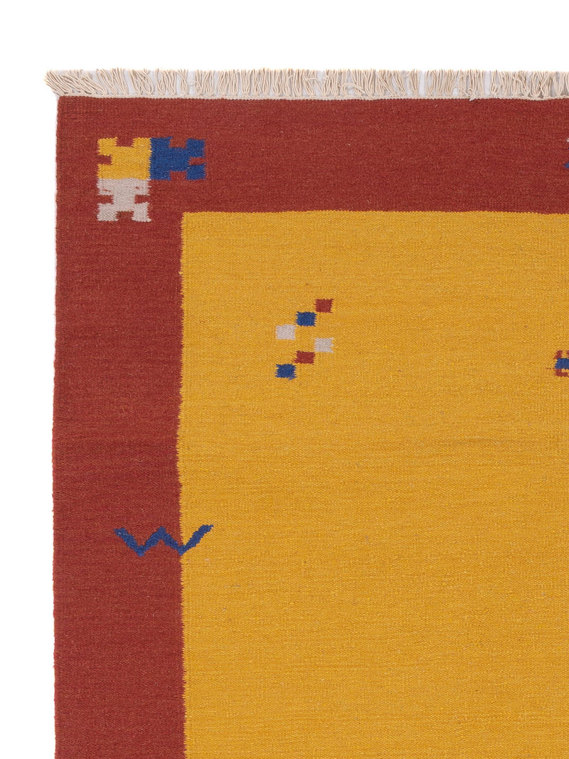 Moderne kilim Tæppe - Uldtæppe