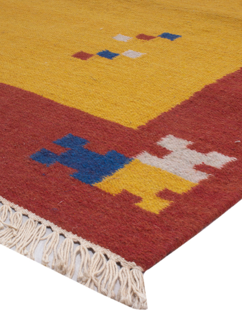 Moderne kilim Tæppe - Uldtæppe