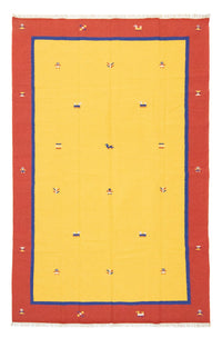 Kelim-tæppe - Trendy - 300 x 200 cm - gul