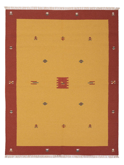 Moderne kilim Tæppe - Uldtæppe