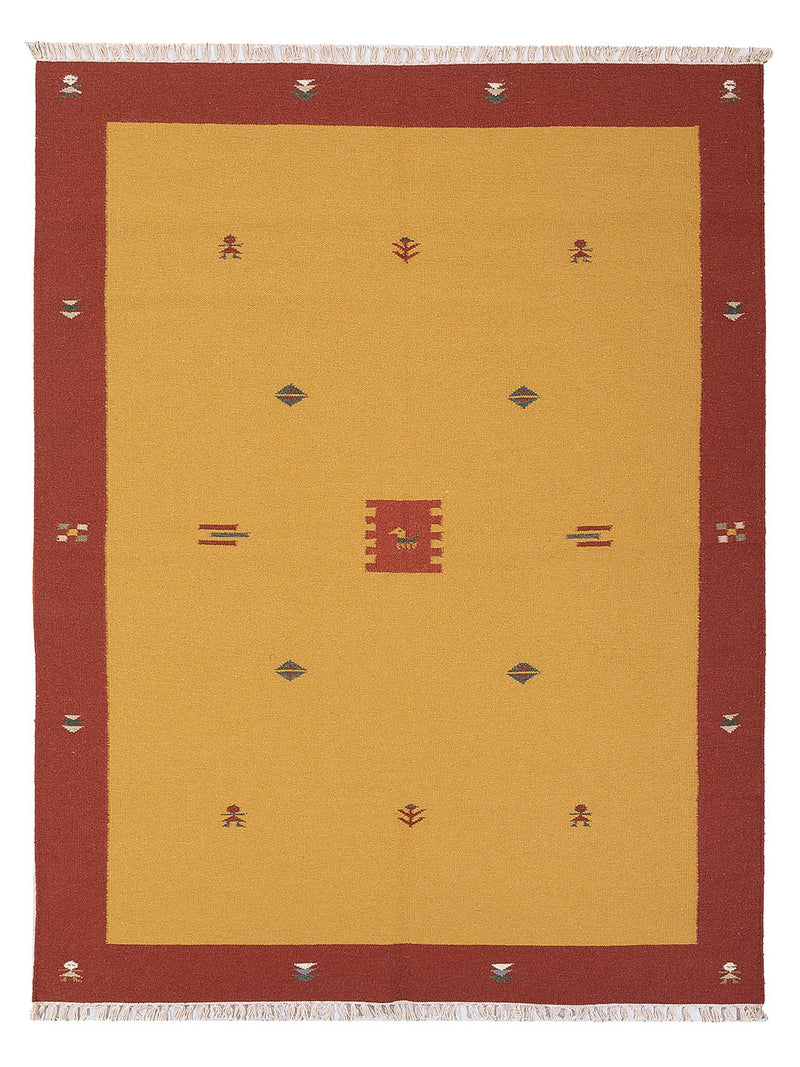Moderne kilim Tæppe - Uldtæppe