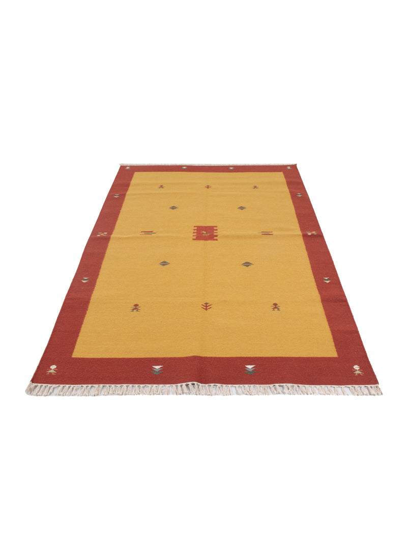 Moderne kilim Tæppe - Uldtæppe
