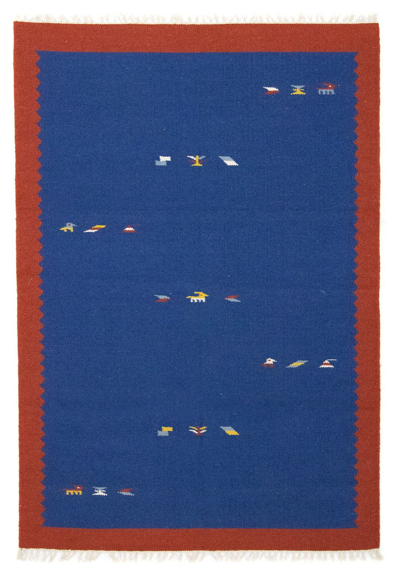 Kelim-tæppe - Trendy - 180 x 120 cm - blå