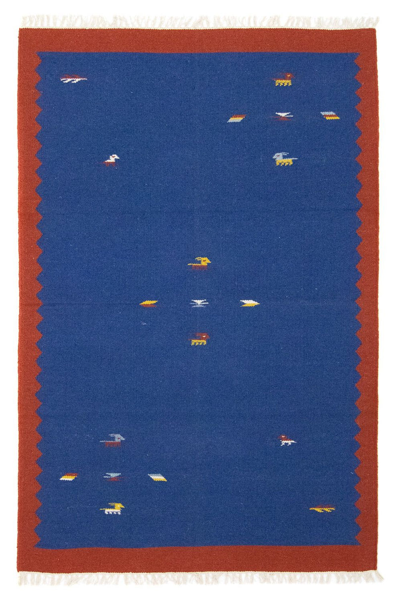 Kelim-tæppe - Trendy - 180 x 120 cm - blå