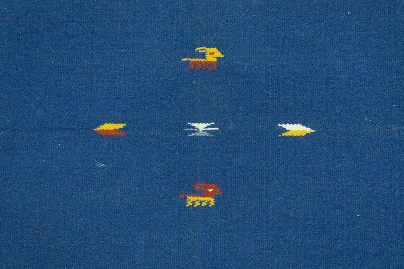 Kelim-tæppe - Trendy - 180 x 120 cm - blå