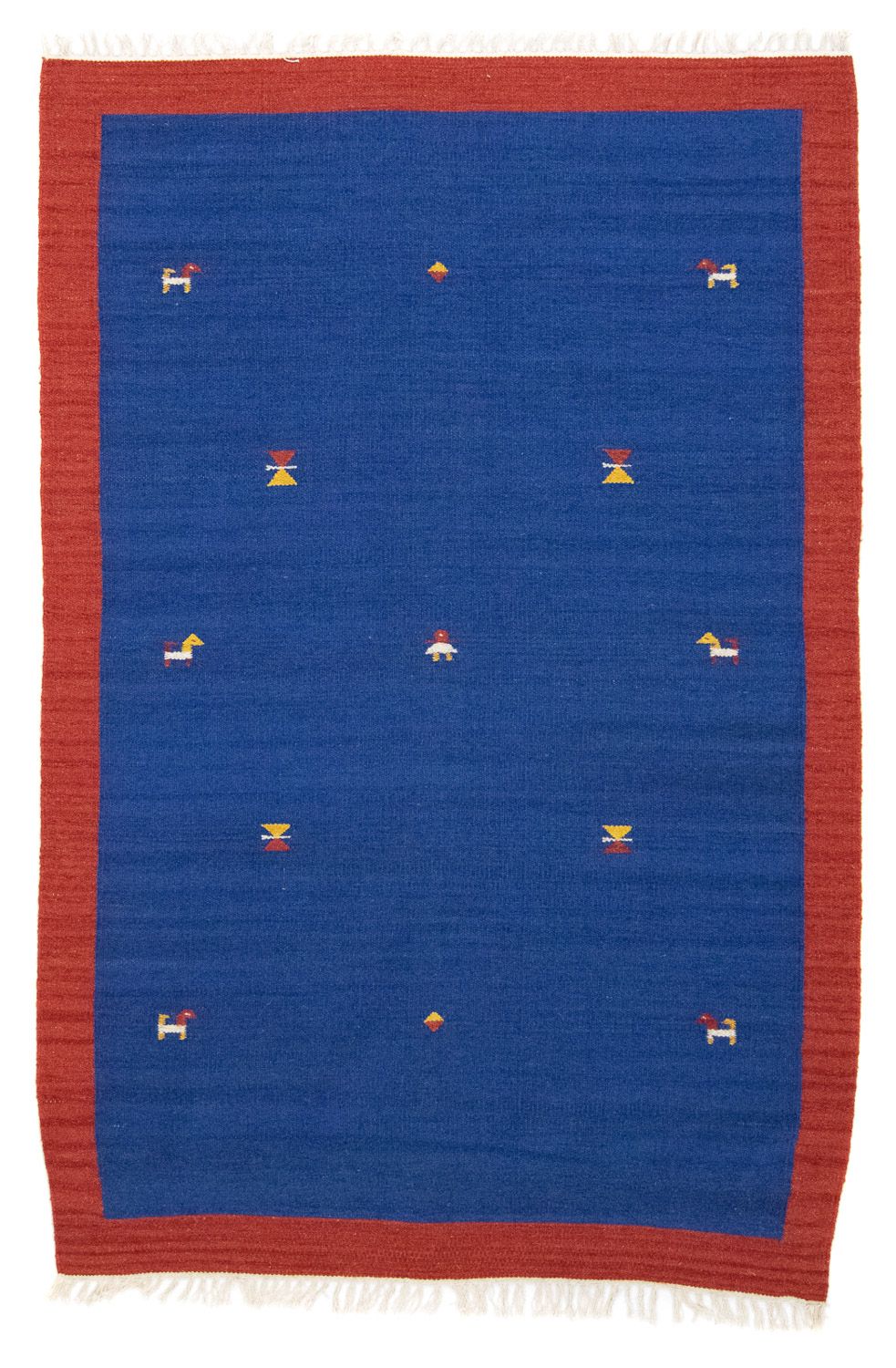 Kelim-tæppe - Trendy - 180 x 120 cm - blå