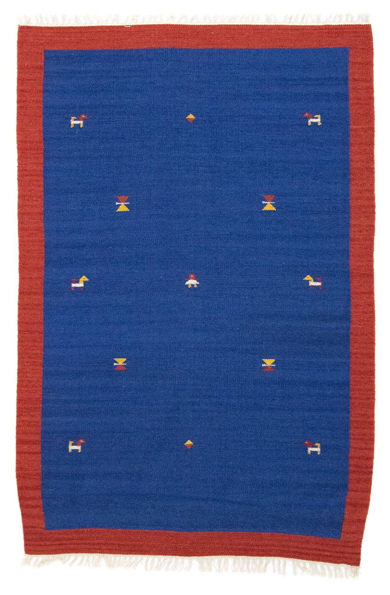 Kelim-tæppe - Trendy - 180 x 120 cm - blå