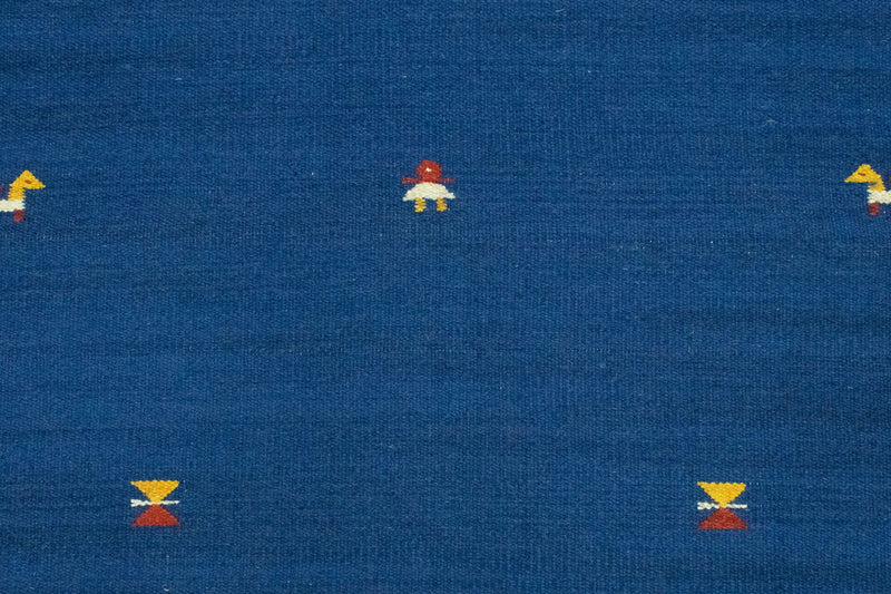 Kelim-tæppe - Trendy - 180 x 120 cm - blå