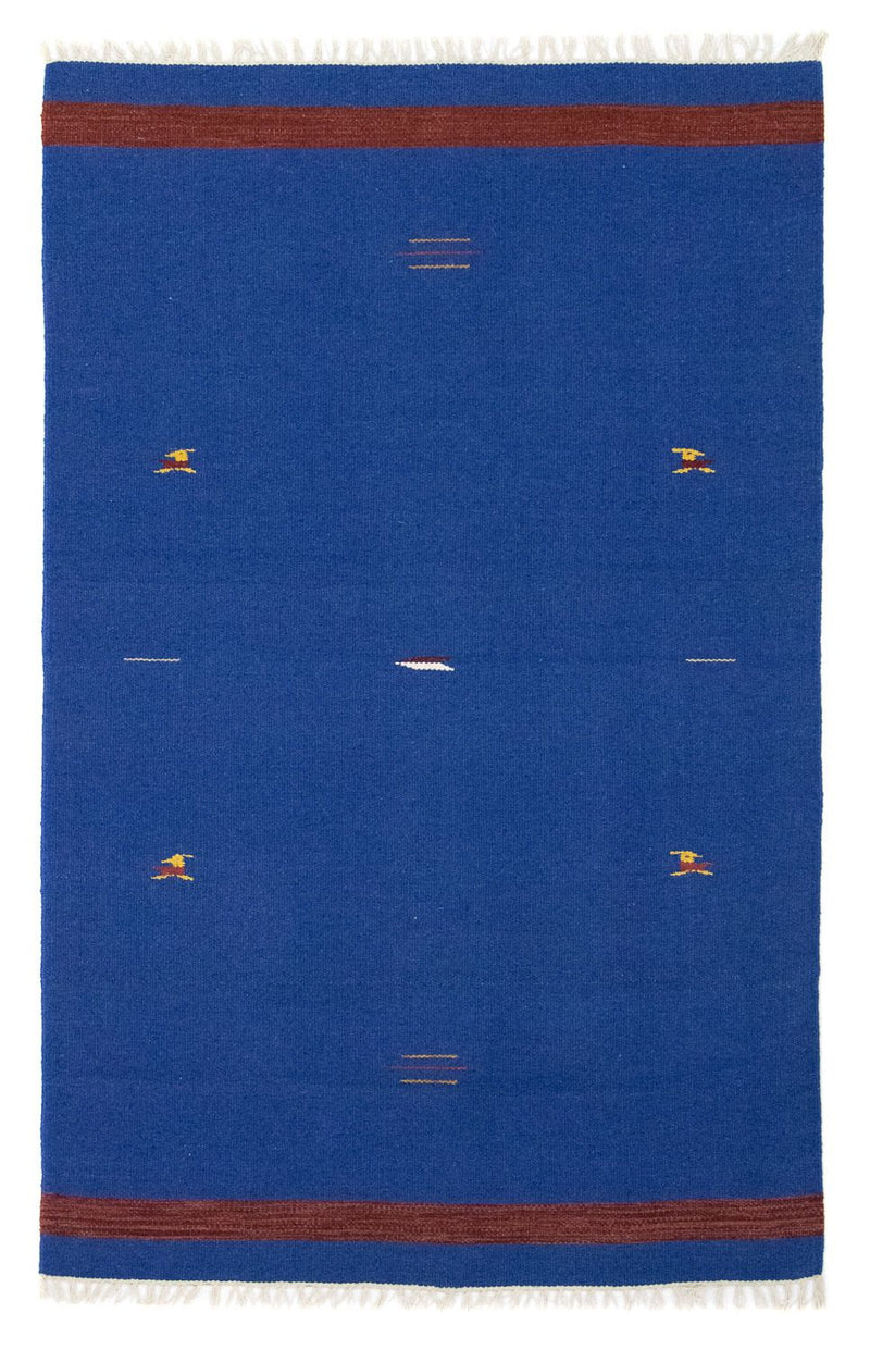 Kelim-tæppe - Trendy - 180 x 120 cm - blå